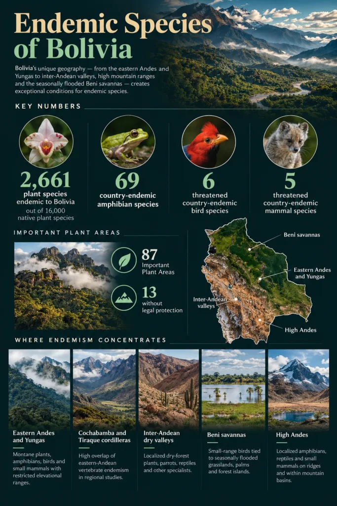 Bolivia endemic species profile