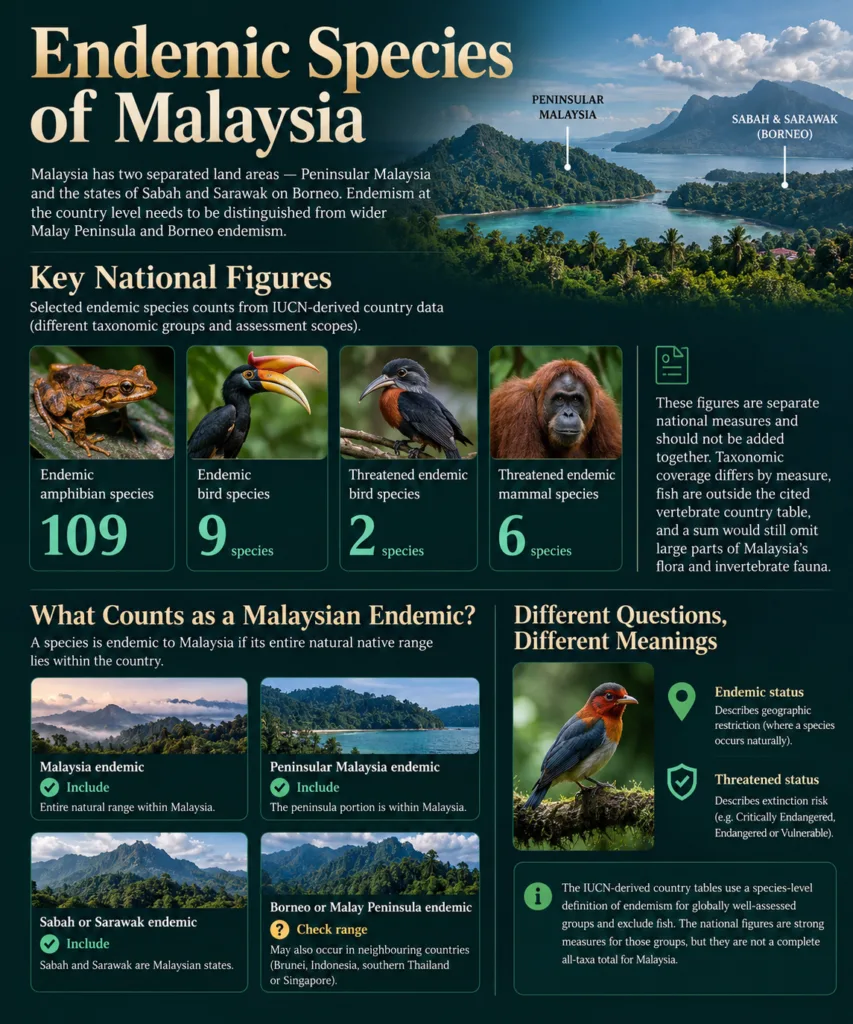 Malaysia endemic species profile