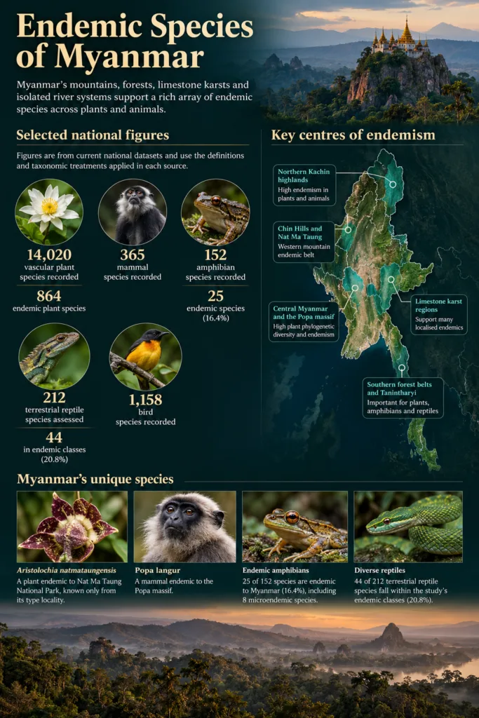 Myanmar endemic species profile